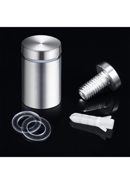 150 Paket Işaret Standoff Vidaları Reklam Vidaları Paslanmaz Çelik Duvar Sıkıştırma Montajlar Cam Akrilik Tırnak (1/2 x 1 Inç) (Yurt Dışından) modelleri