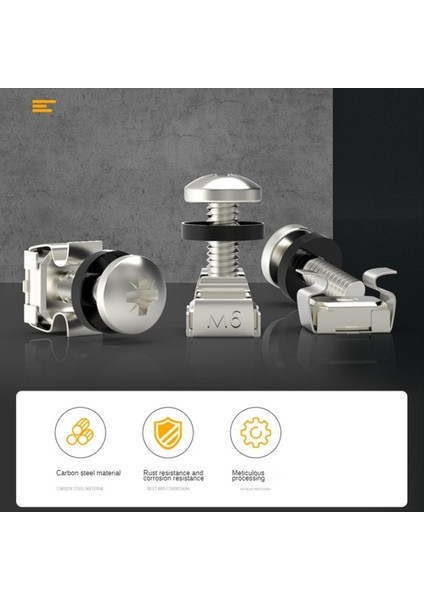 50PCS M6X16MM Dolap Vidaları Raf Montaj Kafes Somunları Sunucu Şasi Dağıtım Rafları Için Vidalı Yıkayıcılar Yönlendiriciler Siyah (Yurt Dışından) indirimleri