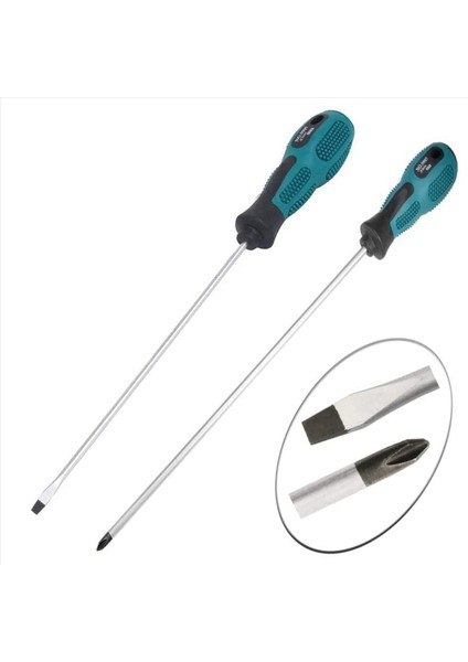 6 Paket 12 Inç Uzunluğunda Yuvalı ve Phillips Tornavida Düz Bıçak Tornavida Manyetik Tornavida Kauçuk Saplı Manyetik Tornavida (Yurt Dışından) modelleri