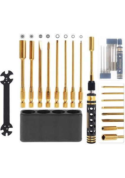 9 In 1 Rc Takım Kiti Rc Araç Alet Kiti Rc Araba Hobi Araçları Için Set Rc Hex Sürücü Tornavida (Yurt Dışından)
