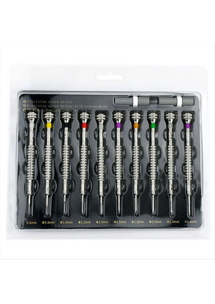 10PCS E113 Gözetmenler Için Hassas Tornavida Seti Setler Kuyumcular Düz Bıçak Tornavida Yedek Kafa Izle Araçları Kiti (Yurt Dışından)