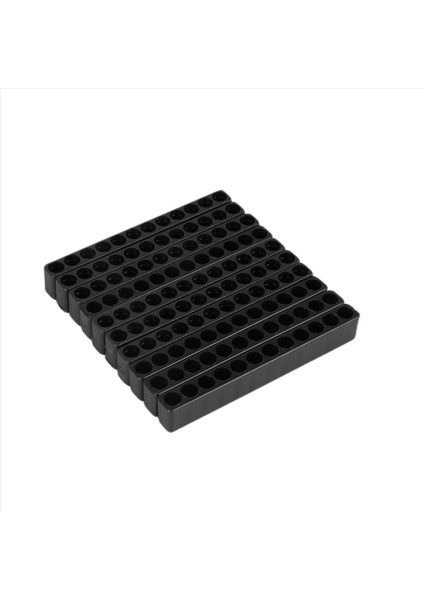 50PCS 12 Delikli Tornavida Biti Tutucu Kutu Blok Altı Açı 6 35MM Sap Için Siyah (Yurt Dışından) modelleri