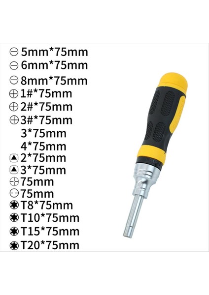 19 1 Arada Çok Fonksiyonlu Tornavida Set Bilgisayar Bakım Aracı Altıgen S2 Parti Kafası (Yurt Dışından) modelleri