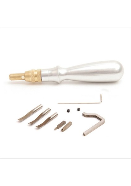 Çok Fonksiyonlu Alüminyum Tutucu Kanal Deri Işlemci Edger Dıy Deri Araç Seti (Yurt Dışından)