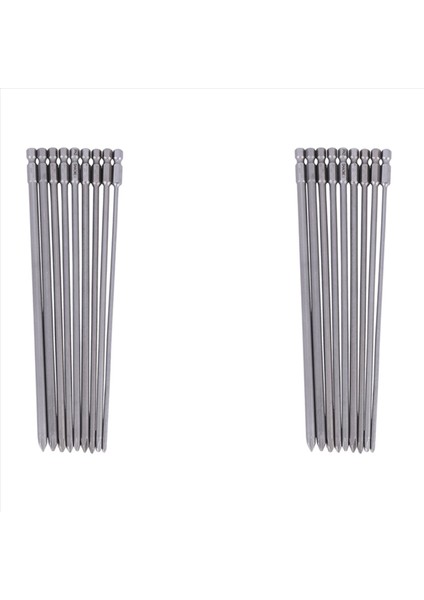 18PCS 1/4 Inç 200MM Ph1 Ph2 Ph2 Phillips Manyetik Uzun Hex Çapraz Kafa Tornavida Bitleri S2 Elektrik Matkabı Güç Sürücü Araçları (Yurt Dışından)