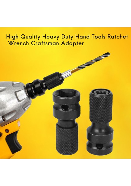 2 Paket 1/2 Kare Sürücü - 1/4 Altıgen Soket Adaptörü Hızlı Serbest Bırakma Çarpma Ratchet Anahtarı Için Chuck Dönüştürücü (Yurt Dışından) fiyatları