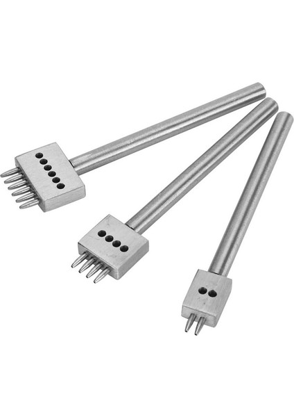 3pcs Deri Çatal Yumruk Alet Seti 2/4/6 Çatal Zanaat Dikiş Dikiş Dikiş Bağlama Deliği Yumruk Alet Deri Aletler (Yurt Dışından) indirimleri