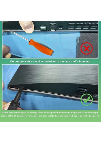 BN81-14946B Için BN81-12884 Samsung LCD Tv Vidasız Arka Kapak Kaldırma Aracı Çok Fonksiyonlu Tornavida Siyah (Yurt Dışından) fırsatları