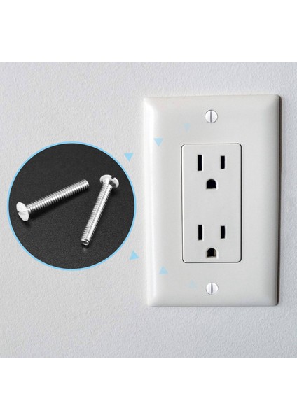 120 Pcs Beyaz Duvar Plakası Vidaları 1 Inç Uzunluğunda 6-32 Iplikler Anahtar Kapağı Vidaları Oval Başlık Freze Yuvası Vidaları Duvar (Yurt Dışından) fiyatları