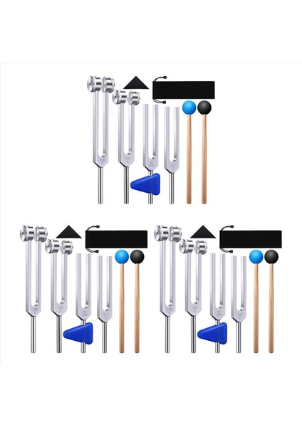 Ses Ses Titreşim Araçları Için Ayar Çatallı Tutma Çatallı 12 Paket Ayar Çatal Seti (128 Hz 256 Hz 512 Hz 528 Hz) (Yurt Dışından)