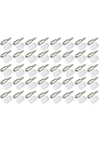 Kendi Kendine Dokunma Vidaları Dolap Laminat Destek Punching Clapboard Tutucu Raf Tutucu Çelik Pimi Pegtransparent &amp Silvera (Yurt Dışından)