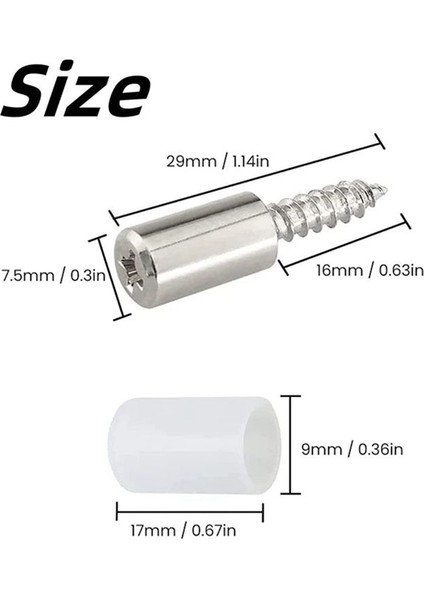 Kendi Kendine Dokunma Vidaları Dolap Laminat Destek Punching Clapboard Tutucu Raf Tutucu Çelik Pimi Pegtransparent &amp Silvera (Yurt Dışından) fiyatları