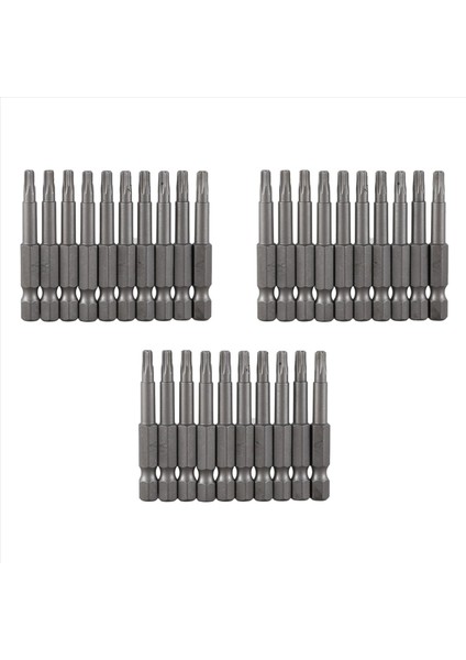 6 3mm Altıgen Şey 4mm T20 Manyetik Uç Torx Tornavida Bitleri 30 Pcs (Yurt Dışından)