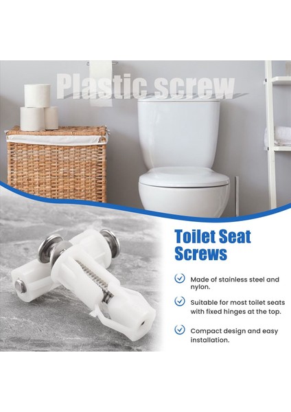 Tuvalet Koltuk Vidaları ve Tuvalet Kapak Vidaları Paslanmaz Çelik Üst Sabitleme Menteşeleri Vidaları Tuvalet Koltuğu Yedek Parçaları Için (Yurt Dışından) fırsatları