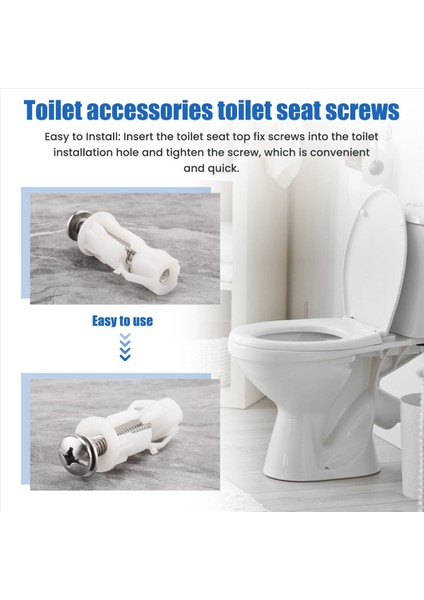 Tuvalet Koltuk Vidaları ve Tuvalet Kapak Vidaları Paslanmaz Çelik Üst Sabitleme Menteşeleri Vidaları Tuvalet Koltuğu Yedek Parçaları Için (Yurt Dışından) indirimleri