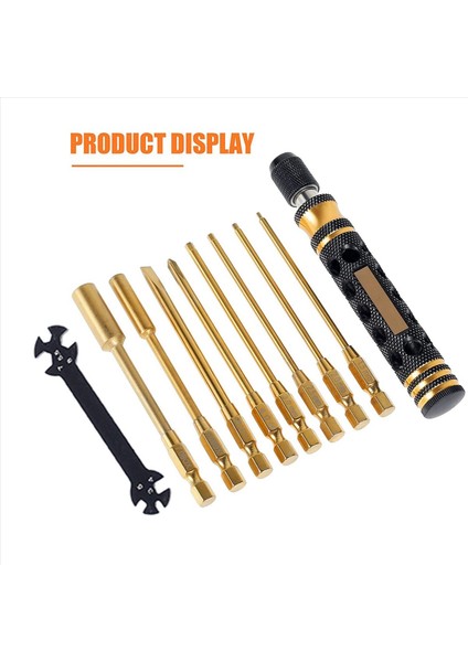 2x 9 In 1 Rc Takım Kiti Rc Araç Tool Kit Rc Hex Sürücü Tornavida Seti Rc Araba Hobi Araçları (Yurt Dışından) fiyatları