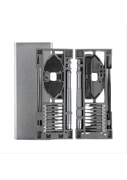 24 Arada Hassas Tornavida Seti Cep Telefonu Onarım S2 Sökme Aracı Alüminyum Alaşım Çok Fonksiyonlu Kombinasyon Seti (Yurt Dışından)