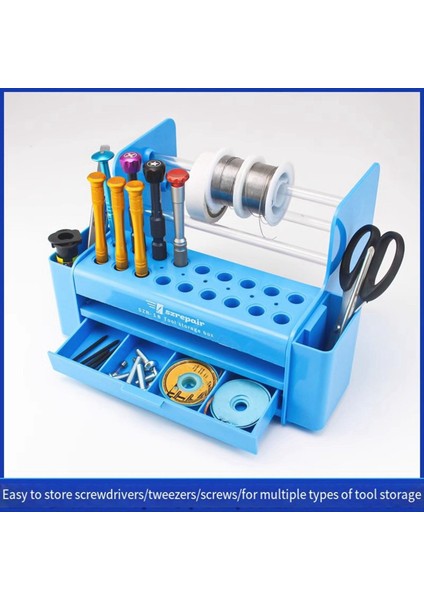 Szr-18 Çok Fonksiyonlu Tornavida Parçaları Aracı Saklama Kutusu Cep Telefonu Onarım Aleti Parçaları Depolama Kutusu Için Uygundur (Yurt Dışından) fiyatları