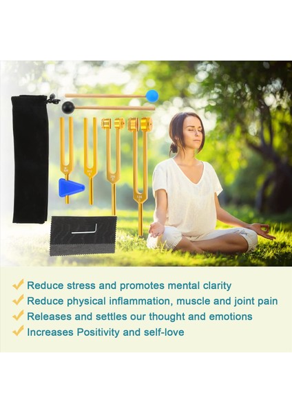 Tuning Fork 128Hz 256Hz 512Hz 528Hz Ses Iyileştirme Müzik Aleti Terapi Ses Titreşim Araçları Için Set (Yurt Dışından) indirimleri