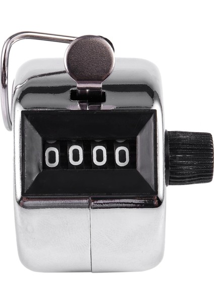 4 Haneli Numara Tıklatıcı Golf El Taksitli Sayaç Gümüşü Tıklayın (Yurt Dışından)