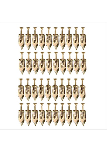 100PCS Yükseltilmiş Kendini Driling Ankraj Vidaları Alçıpan Ankrajları ve Vidalar Kiti Kolay Uygulama Yok Veya Duvarda Delikler (Yurt Dışından)