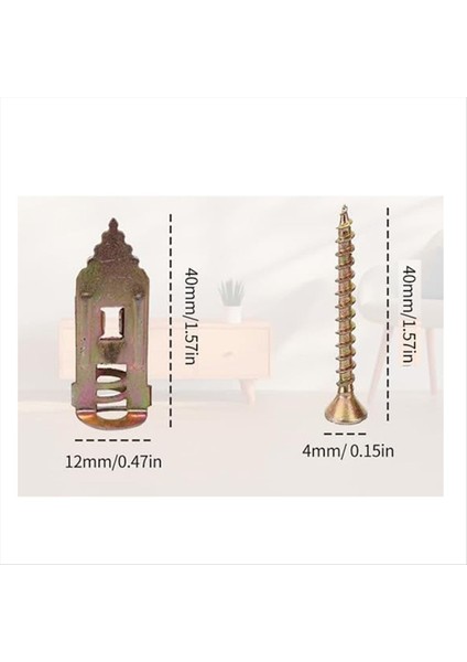 100PCS Yükseltilmiş Kendini Driling Ankraj Vidaları Alçıpan Ankrajları ve Vidalar Kiti Kolay Uygulama Yok Veya Duvarda Delikler (Yurt Dışından) fırsatları