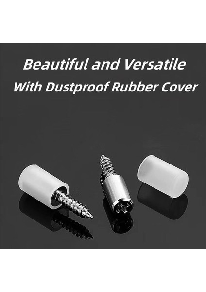 Kendi Kendine Dokunma Vidaları Dolap Laminat Destek Punching Olmayan Fıçı Tahtası Tutucu Raf Tutucu Çelik Pimi Peg Beyaz ve Gümüş A (Yurt Dışından) modelleri