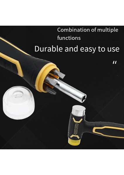 Çok Fonksiyonlu Montaj Çekiç Çok Amaçlı Çekiç Çift Renkli Tasarlı Kaplamalı Montaj Çekiç Çok Fonksiyonlu Tornavida (Yurt Dışından) indirimleri