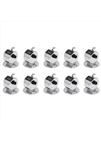 10X Yuvarlak Base 4 Saksı Manuel El Tally Mekanik Palmiye Tıklama Sayacı (Yurt Dışından)