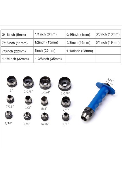 28PCS Hollow Punch Set Dıy Deri El Sanatları Kemer Çöpleme Aracı Plastik Kutu Dıy Deri Zanaat Aracı 5MM-35MM (Yurt Dışından) modelleri