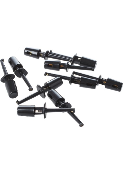 Siyah Elektrik Probu Testi Kurşun Tel Kanca Kiti 10 Pcs (Yurt Dışından)