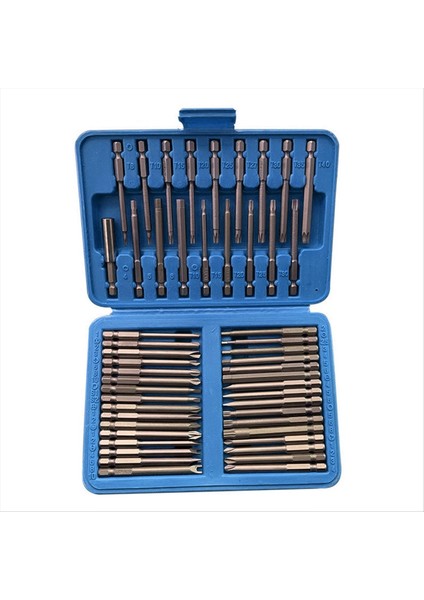 50PCS Ekstra Uzun Erişim Bit Seti 75MM Güvenlik Tornavida Bitleri Yıldız Altı Hex Square Secner Bit (Yurt Dışından)