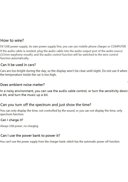 LED Müzik Spektrum Ritim Işıkları Ses Sensörü 1624 Rgb Atmosfer Seviye Göstergesi Saat Ekranlı (Tel Kontrolü) (Yurt Dışından) fiyatları