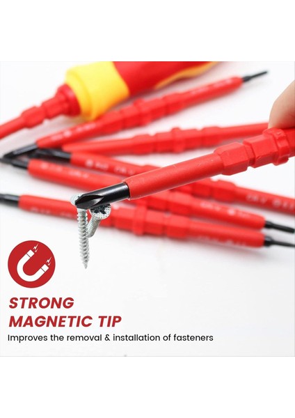 14IN1 Yalıtımlı Tornavida Seti Manyetik Tornavida Takım Kiti Elektrikçi Çok Fonksiyonlu Değiştirilebilir Tornavidalar (Yurt Dışından) modelleri
