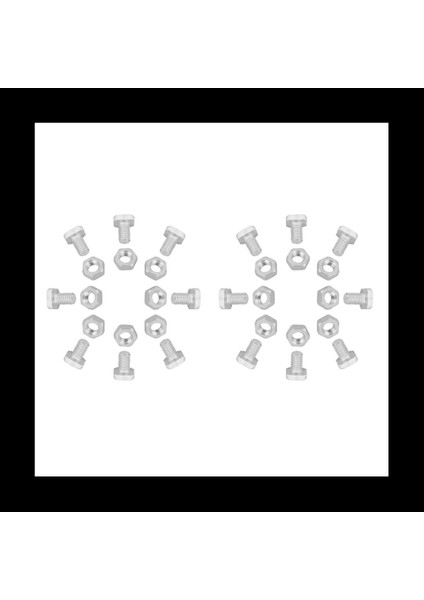 200 Pcs M6X12MM Sera Fındık ve Cıvatalar Kare Kafa Cıvataları Fındık Sera Onarım Kiti Yedek Bahçe Malzemeleri (Yurt Dışından) modelleri