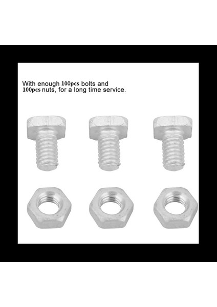 200 Pcs M6X12MM Sera Fındık ve Cıvatalar Kare Kafa Cıvataları Fındık Sera Onarım Kiti Yedek Bahçe Malzemeleri (Yurt Dışından) fırsatları