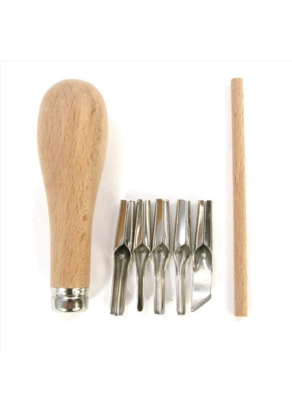 4x Lino Blok Kesme Kauçuk Damga Oyma Araçları 20 Bıçak Ahşap Saplı Baskı Oyma Araçları Seti (Yurt Dışından) indirimleri