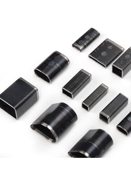 48PCS Deri Kesme Kalıpları Set Deliği Içi Boş Yumurta Kesici Diy Alet Kiti Kısa Deri Kemer Delme Aracı Oval Yuvarlak Kare (Yurt Dışından) fırsatları