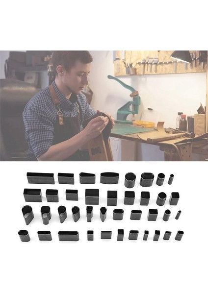 Deri Delme Aletleri 39 Parça Deri Delik Içi Boş Yumuruz Kesici Diy Aletleri Metal Kemer Plastik Kutu (Yurt Dışından) fiyatları