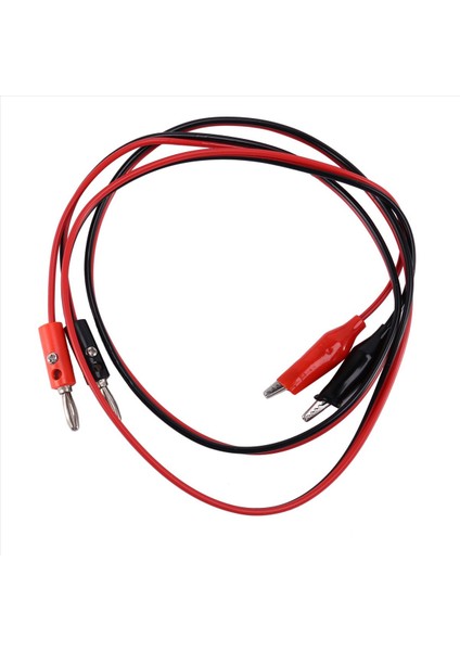 6 Pcs Kırmızı Siyah Banana Timsah Klipsleri Prob Test Kablosu 1m (Yurt Dışından) fırsatları