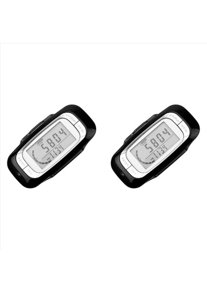 Yürüyüş Için 2x Pedometre Klipsli Ekran Pedometresi ve Kordon Basit Yürüyüş Adımı Sayacı Doğru 3D Pedometre (Yurt Dışından)