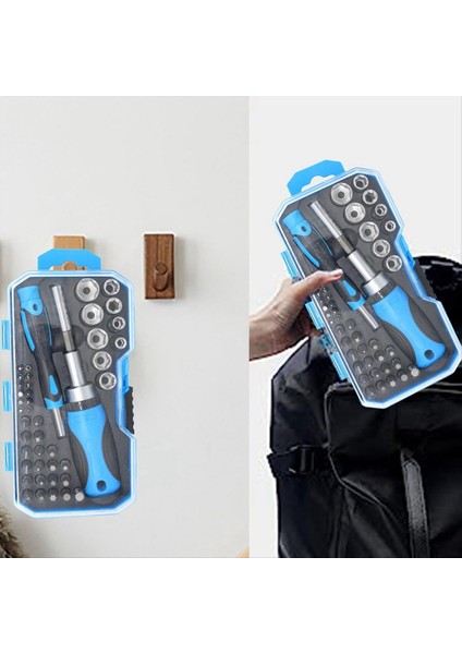 44 Parçalı Cırcır Tornavida Biti Kılıf Seti Taşınabilir Bakım Araçları Aileler Garajlar ve Bisikletler Için Uygundur (Yurt Dışından) fırsatları