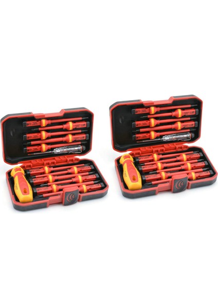 26 Pcs Vde Yalıtımlı Tornavida Seti Cr-V Yüksek Voltaj 1000V Manyetik Phillips Yuvalı Torx Tornavida El Aletleri (Yurt Dışından)