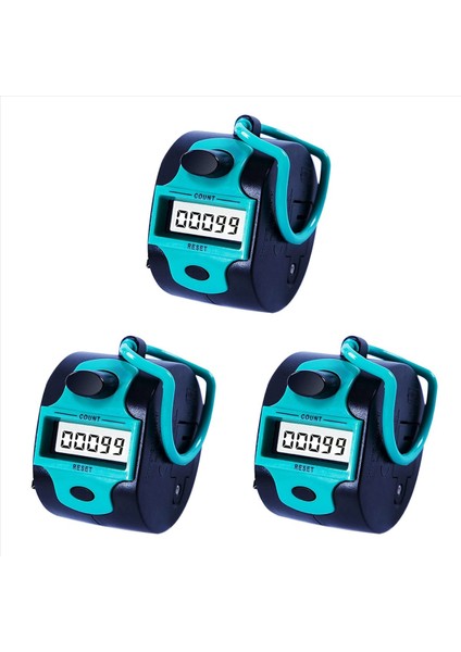 3x Sayacı Tıkır Manuel Dijital Dikiş Sayacı Parmak Halkası Mekanik El Taşınağı Sıralı Insanlar Golf (Yurt Dışından)