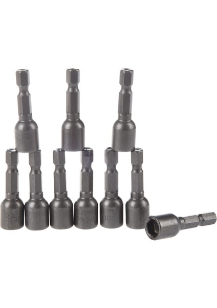 10 Adet Krom-Vanadyum 1/4 Shank 8mm Manyetik Altıgen Soket Fıstığı Sürücü Bitleri (Yurt Dışından)