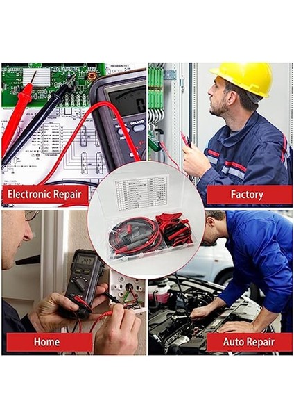 Timsah Klipsleri Yalıtım Delme Test Klipsi ve Test Probları 1000V 10A Cat Iıı ile Ayarlanan 24 Adet Multimetre Test Uçları (Yurt Dışından) indirimleri