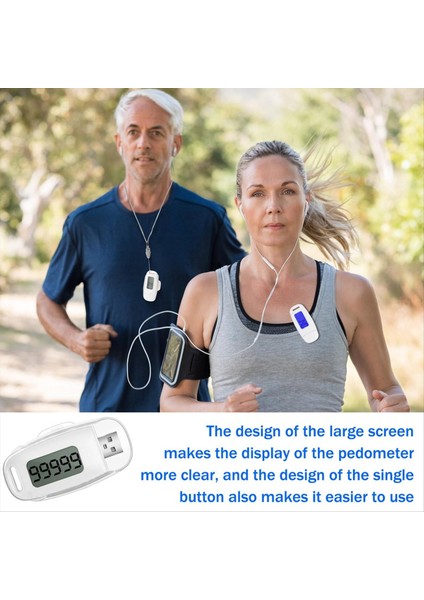 2pcs 3D Pedometre Step Septa Sayacı USB Şarj Edilebilir Klip ve Kiraplı USB Şarj Edilebilir Adım Izleyici (Yurt Dışından) modelleri
