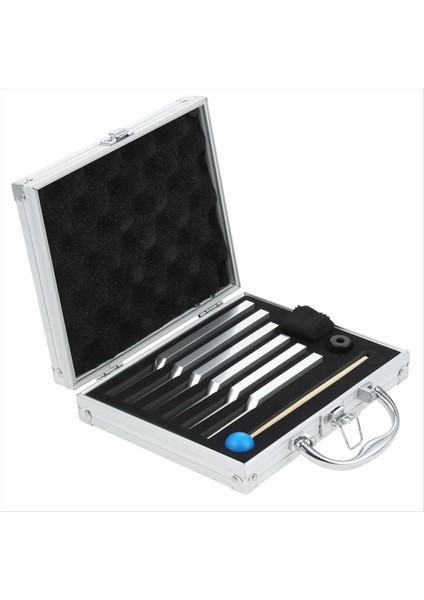 Tutma Çatal Seti 6 (Ut 396Hz Re 417Hz Mı 528Hz Sol 639Hz FA741Hz La 852Hz) Ahşap Çekiç ve Depolama Çantası (Yurt Dışından)