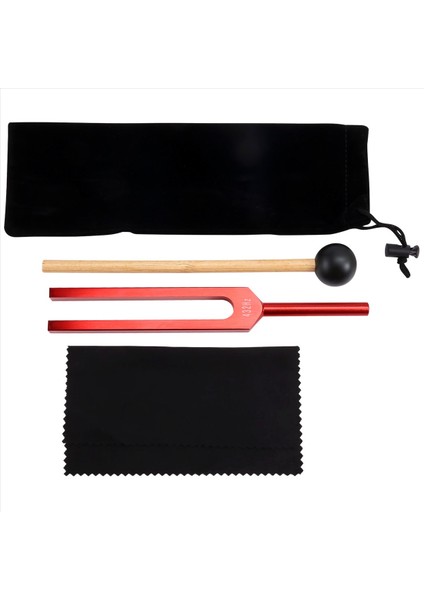 432 Hz Ses Iyileştirme Terapisi ve Yoga Iyileştirme Çatalı 423Hz Alüminyum Alaşım Ayarlama Çatal Kırmızı (Yurt Dışından)