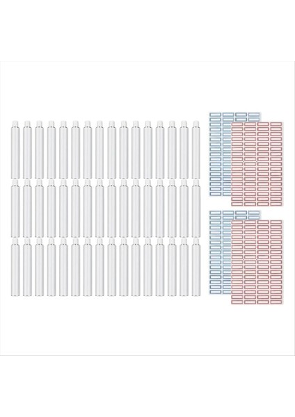 48PCS Boş Alüminyum Boya Tüpleri Mağaza Için 20 ml Kalan Boya Akrilik Yağları Suluboya Adaları 4 Sayfa Etiketi ile (Yurt Dışından)